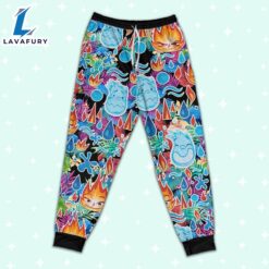 Elemental Ember and Wade Summer Tropical Pajamas Set - Movie Cartoon Holiday Pajamas