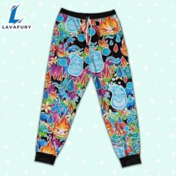 Elemental Ember and Wade Synthwave Summer Floral Pajamas Set - Family Disneyland Matching Pajamas Set