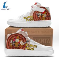 Elmer Fudd High Top Air Force Shoes Custom Looney Tunes Sneakers