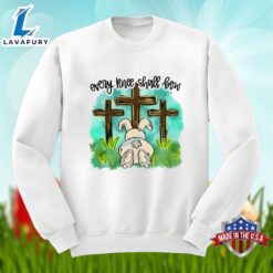 Every Knee Shall Bow And Bunny Cross Easter Shirt Men Women