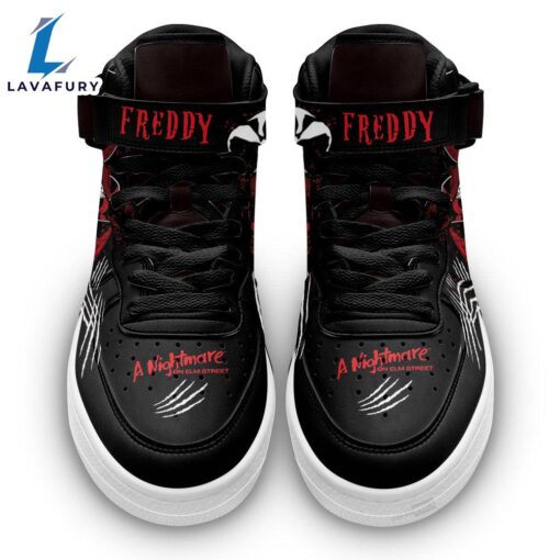 Freddy Krueger Shoes High Top Air Force Shoes Custom Sneakers For Horror Fans