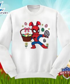 Funny Spider Man With Easter Egg Graphic Shirt