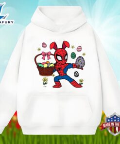 Funny Spider Man With Easter Egg Graphic Shirt