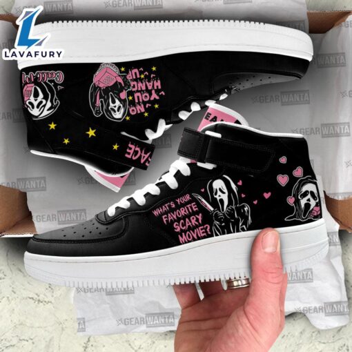 Ghostface High Top Air Force Shoes Custom Scream Horror Movie