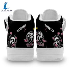 Ghostface High Top Air Force Shoes Custom Scream Horror Movie