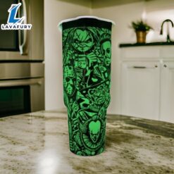 Glow In The Dark Character Printed 40oz Tumbler