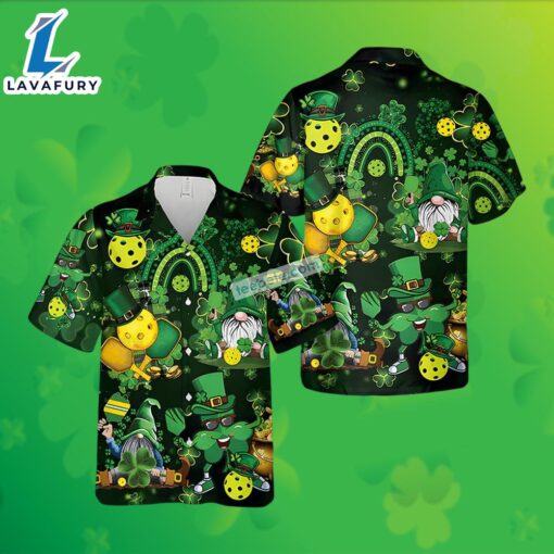 Gnome Ball Shamrock St Patrick Green Western Aloha Shirts 2025