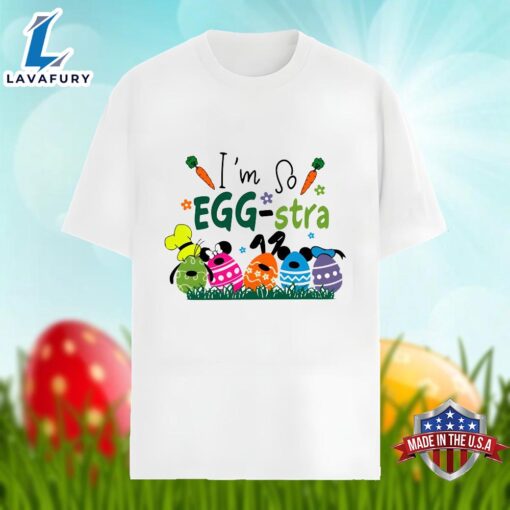 Goofy Mickey And Minnie Im So Eggstra Easter Day Shirt