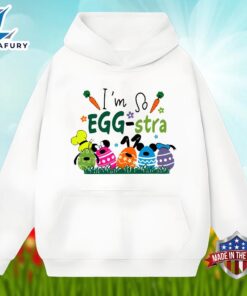 Goofy Mickey And Minnie Im So Eggstra Easter Day Shirt