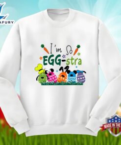 Goofy Mickey And Minnie Im So Eggstra Easter Day Shirt