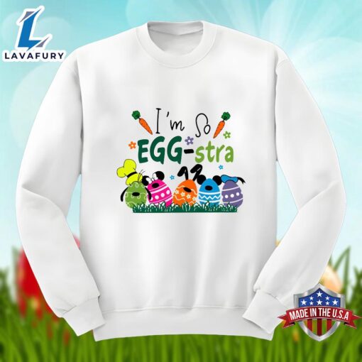 Goofy Mickey And Minnie Im So Eggstra Easter Day Shirt