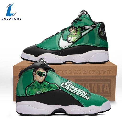 Green Lantern J13 Sneakers Super Heroes Custom Shoes