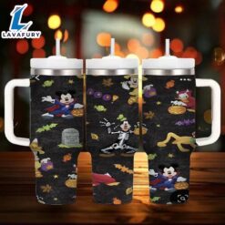 Halloween Mickey Mouse Team Printed Insulated Tumbler