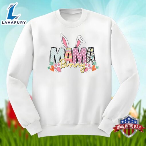 Happy Easter Day Mama Bunny Graphic Shirt