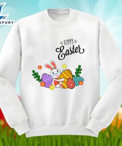 Happy Easter Day With Bunny Eggs Shirt Idea