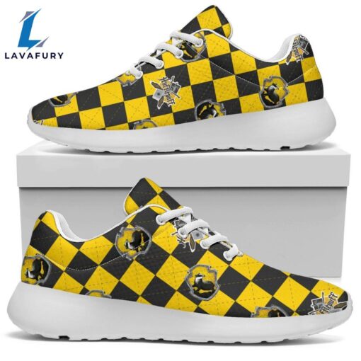 Harry Potter Hufflepuff Sneakers Custom Checkerboard Shoes For Fan