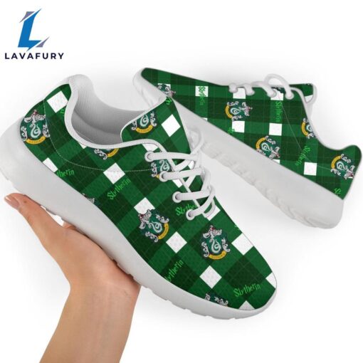 Harry Potter Slytherin  Sneakers Custom Checkerboard Shoes For Fan