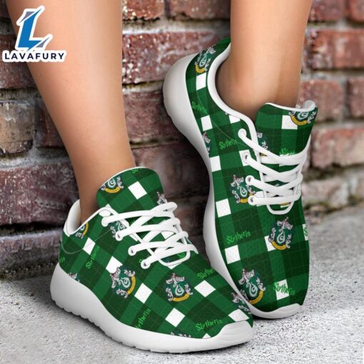 Harry Potter Slytherin  Sneakers Custom Checkerboard Shoes For Fan