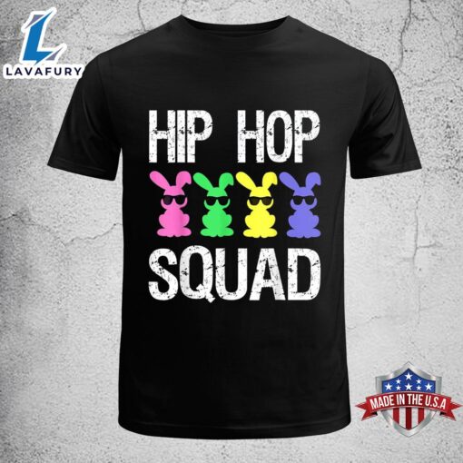 Hip Hop Squad Funny Easter Bunny Boys Girls Kids Funny Easter Shirt