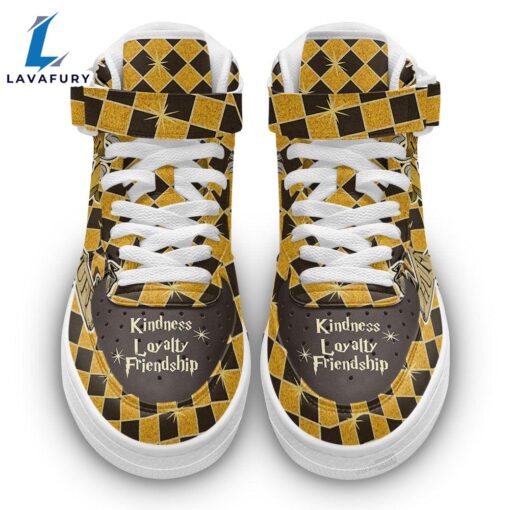 Hufflepuff High Top Air Force Shoes Custom Harry Potter Sneakers Fans