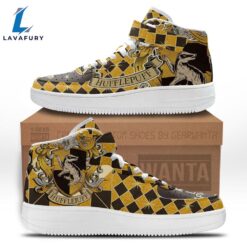 Hufflepuff High Top Air Force Shoes Custom Harry Potter Sneakers Fans