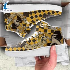 Hufflepuff High Top Air Force Shoes Custom Harry Potter Sneakers Fans