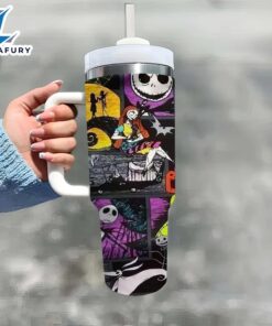 Jack Cartoon Design Tumbler With Lid And Straw