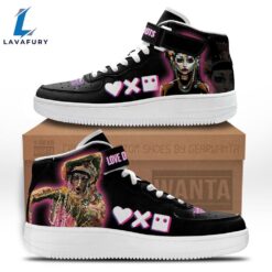 Jibaro High Top Air Force Shoes Custom Love, Death & Robots Sneakers