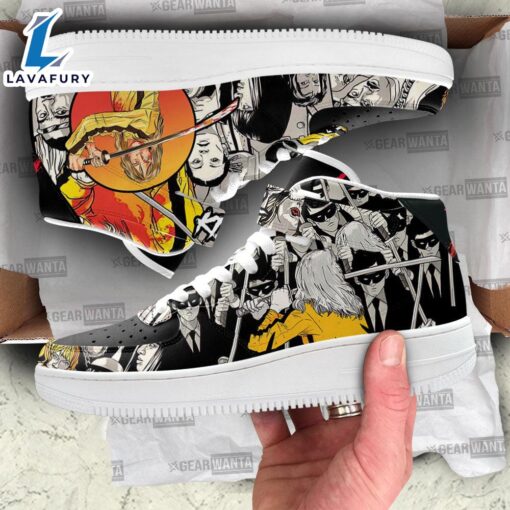 Kill Bill High Top Air Force Shoes Custom The Bride Sneakers