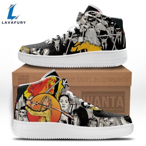 Kill Bill High Top Air Force Shoes Custom The Bride Sneakers