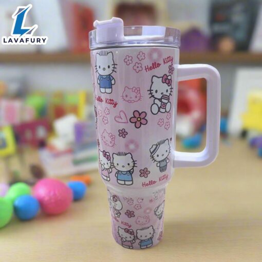 Kitty and Daniel 40 oz Kawaii Travel Tumbler