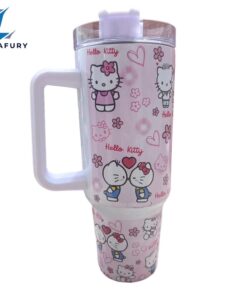 Kitty and Daniel 40 oz Kawaii Travel Tumbler