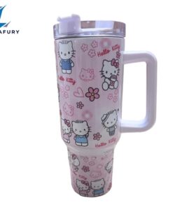 Kitty and Daniel 40 oz Kawaii Travel Tumbler