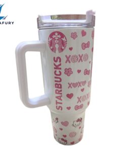 Kitty Conchas 40 oz Kawaii Travel Tumbler With Handle