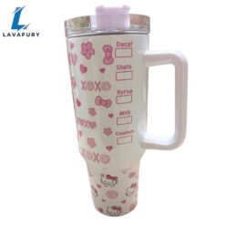 Kitty Conchas 40 oz Kawaii Travel Tumbler With Handle