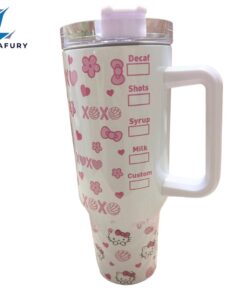 Kitty Conchas 40 oz Kawaii Travel Tumbler With Handle