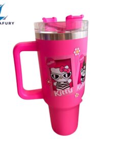 Kitty Delight Wonderland 40 oz Travel Tumbler Mug