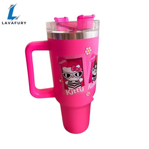 Kitty Delight Wonderland 40 oz Travel Tumbler Mug