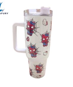 Kitty Spider 40 oz Kawaii Travel Tumbler Mug Kitty Spider Mug