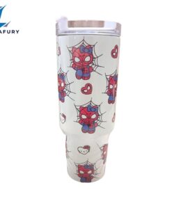 Kitty Spider 40 oz Kawaii Travel Tumbler Mug Kitty Spider Mug