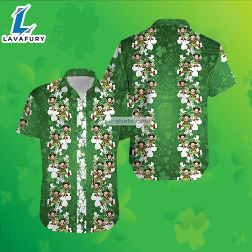 Leprechaun Shamrock Hayppy St Patrick Green Hawaiian Golf Polo 2025