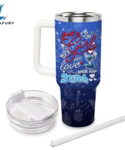 Lilo And Stitch Printed Straw Lid Tumbler