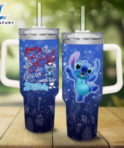 Lilo And Stitch Printed Straw Lid Tumbler