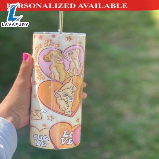 Lion King Handmade Tumbler  Valentines Day Gift  20 oz Tumbler Wrap