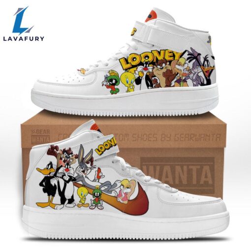 Looney Tunes High Top Air Force Shoes Characters For Cartoon Fans