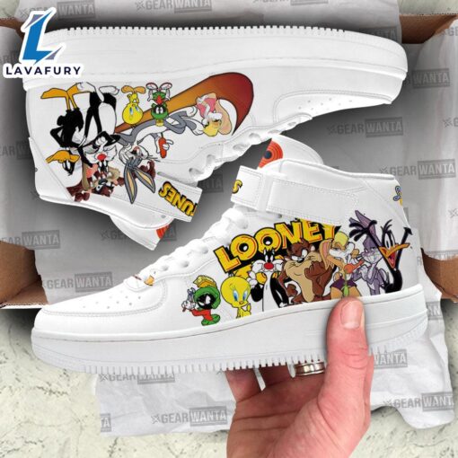 Looney Tunes High Top Air Force Shoes Characters For Cartoon Fans