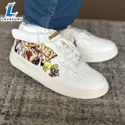 Looney Tunes High Top Air Force Shoes Characters For Cartoon Fans