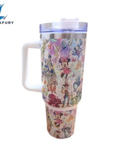 Magic Park Friends 40 oz Travel Tumbler with Handle