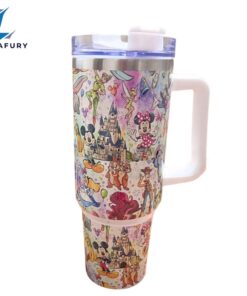 Magic Park Friends 40 oz Travel Tumbler with Handle