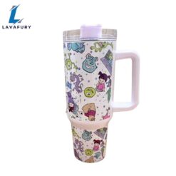 Magic Park Monsters 40 oz Kawaii Travel Tumbler with Handle